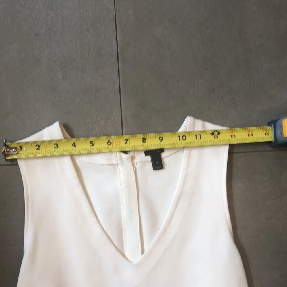 J. Crew Sleeveless Off White Top